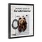 Stupell Industries Bear Naked Funny Laundry Floating Frame Design by Lettered and Lined